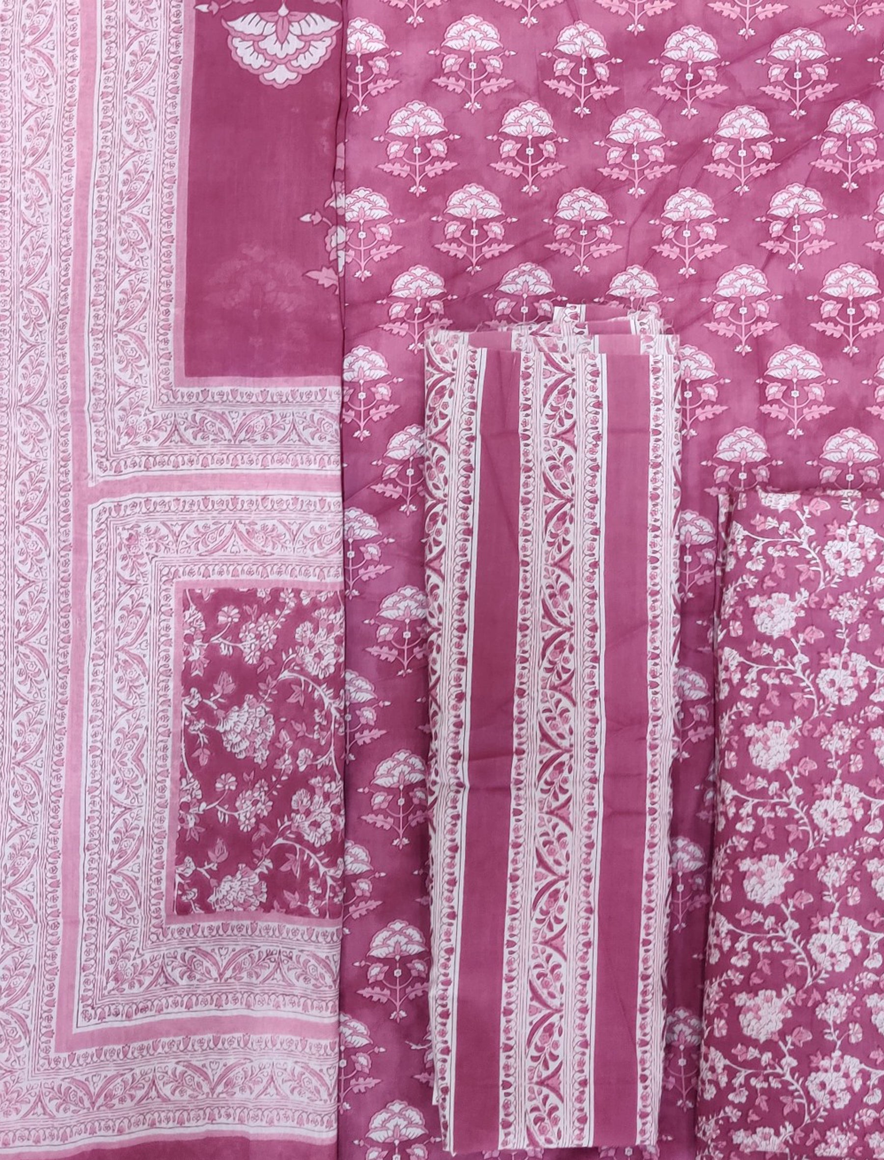 Cotton Printed Unstitched Suit Set