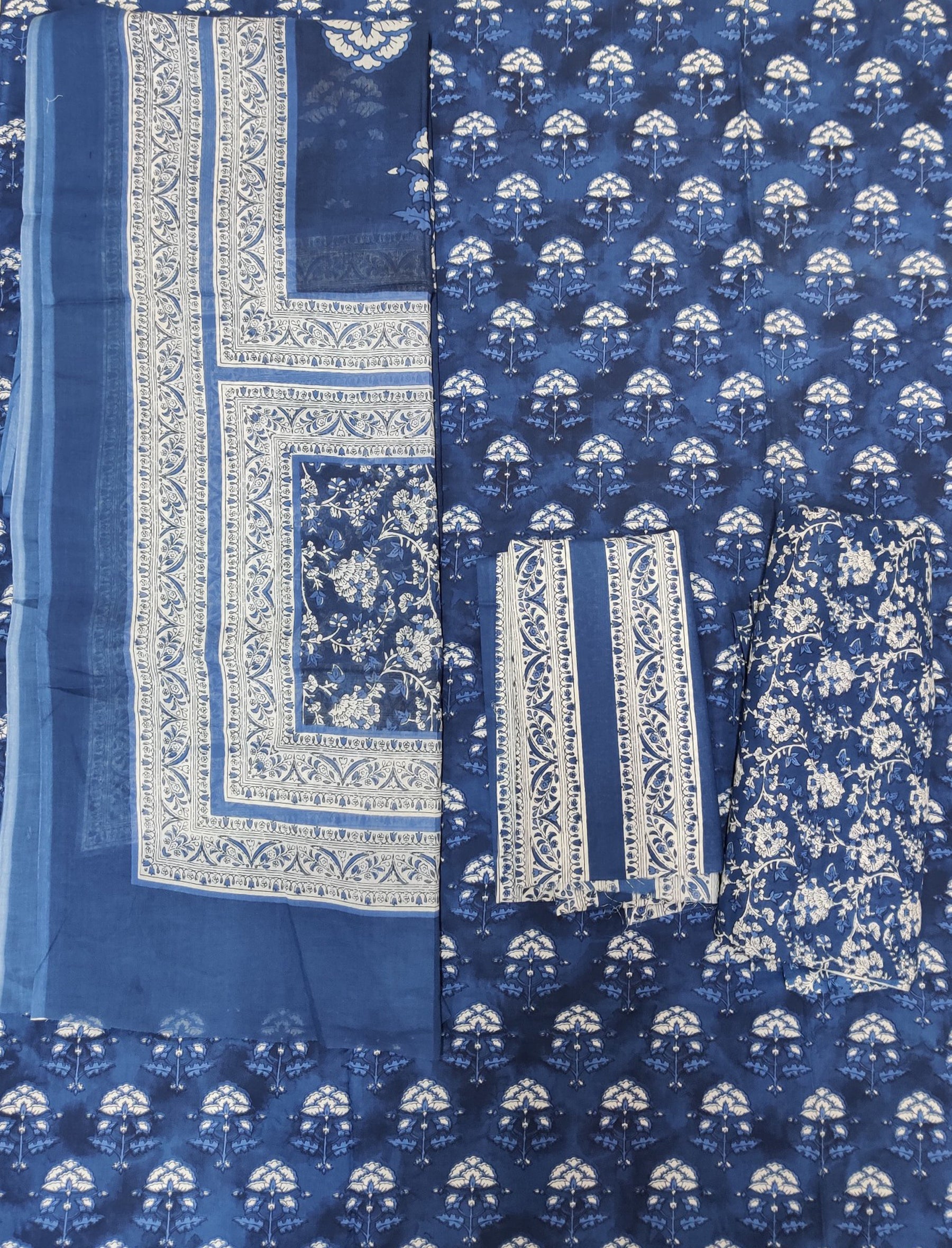 Cotton Printed Unstitched Suit Set