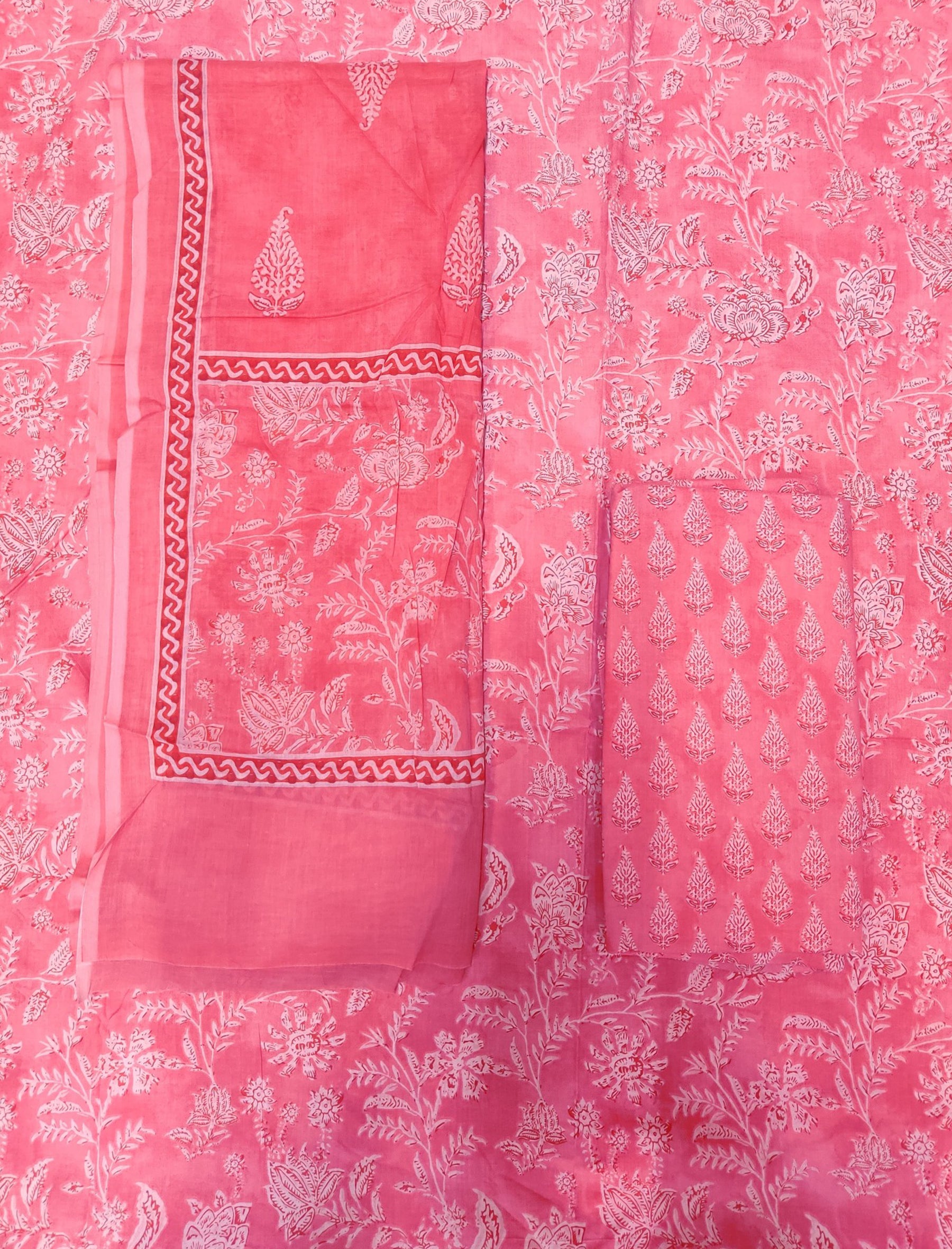 Cotton Printed Unstitched Suit Set