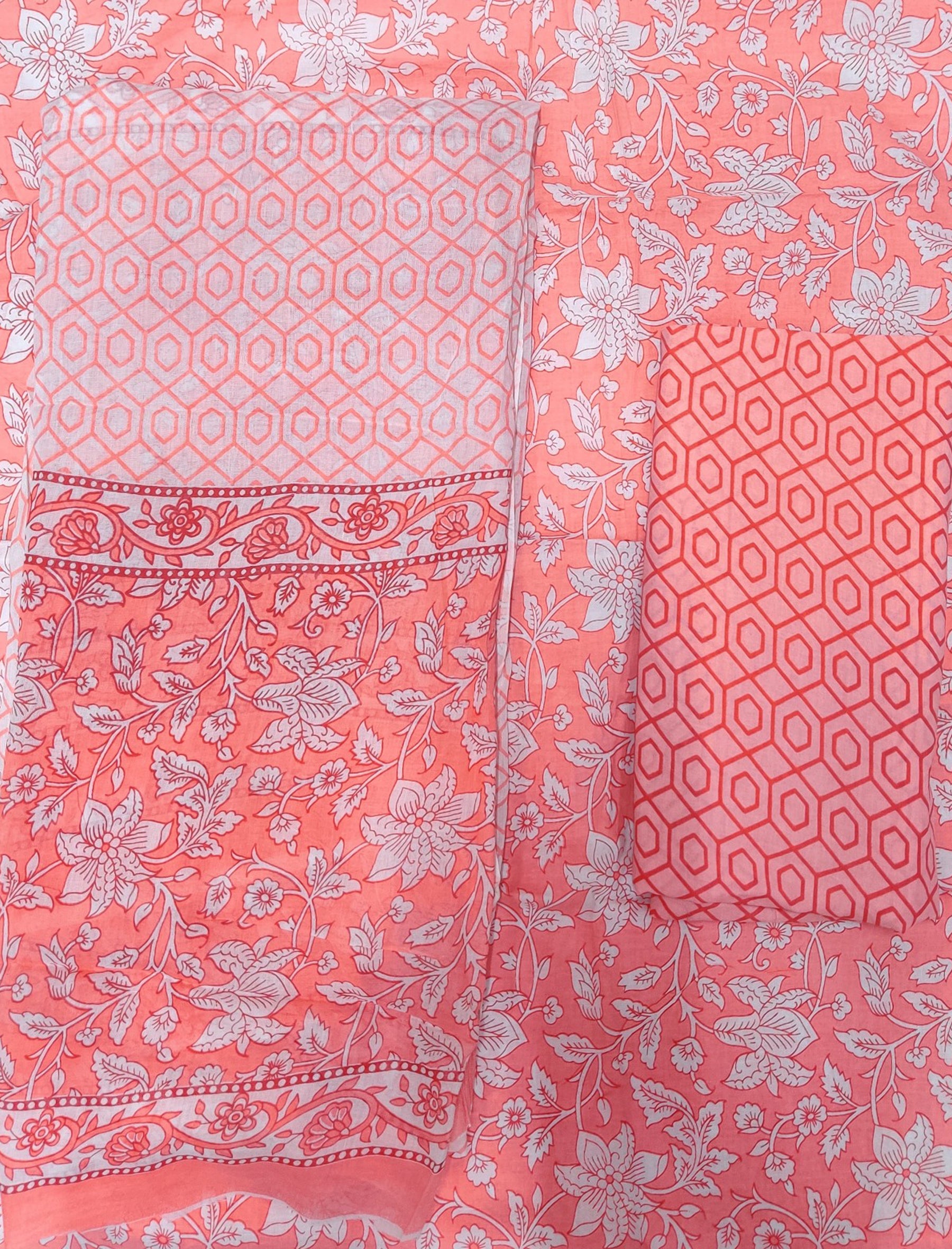 Cotton Printed Unstitched Suit Set