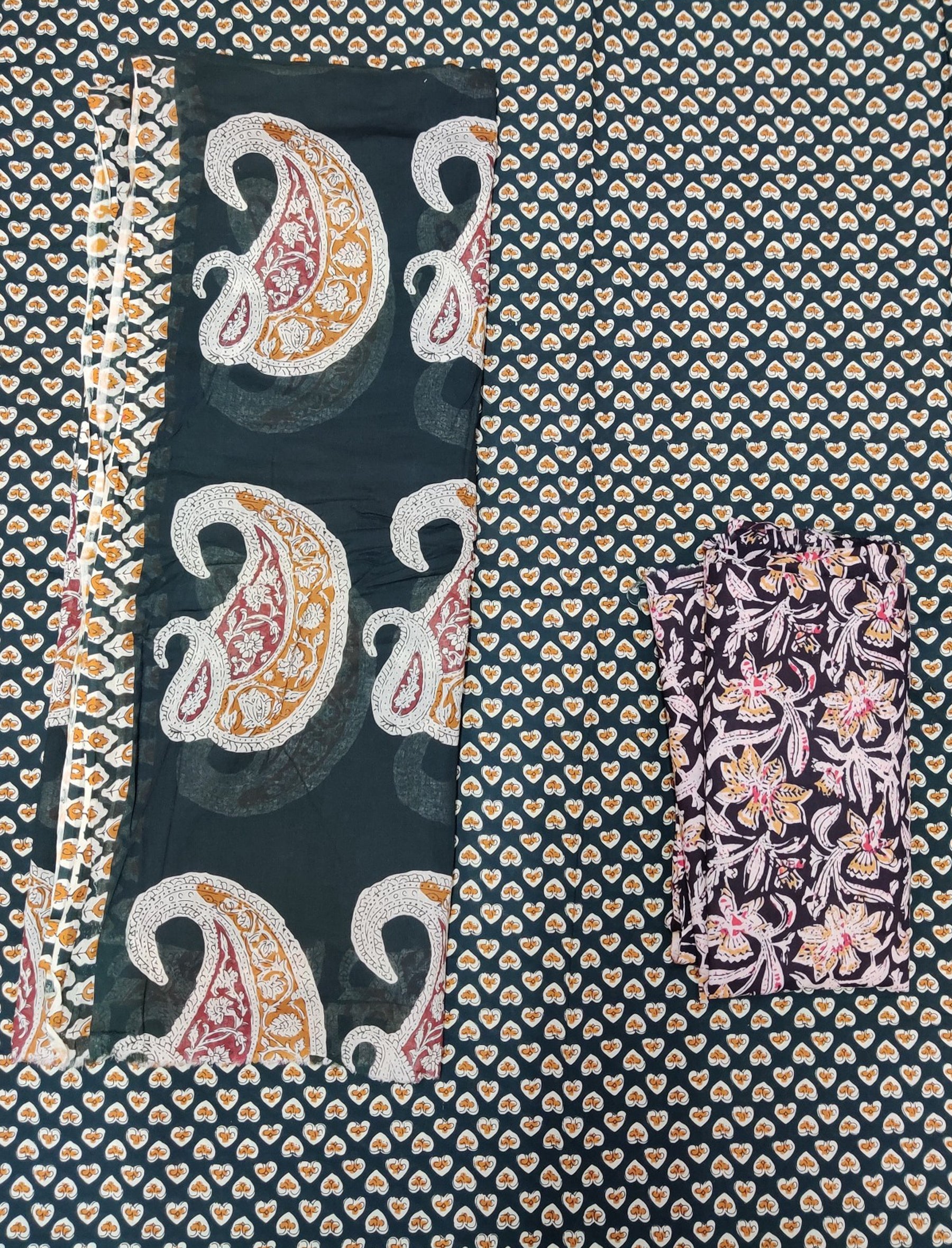 Cotton Printed Unstitched Suit Set